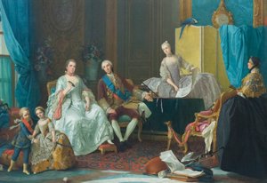 De familie van Don Filippo de Bourbon door Giuseppe Baldrighi