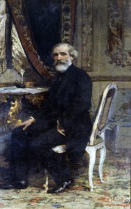 Portret van Giuseppe Verdi, Italiaanse componist (1813-1901) door Giuseppe Barbaglia