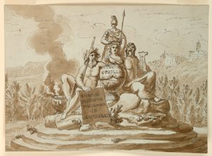 Grafmonument voor dichter Maria Maddalena Morelli door Giuseppe Barberi