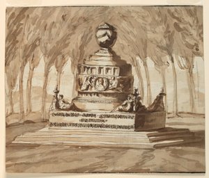 Grafmonument voor Dichter Pietro Chiari