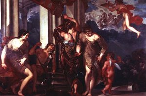 Het oordeel van Paris door Giuseppe Bazzani
