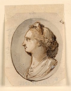 Borstbeeld Portret van een Klassieke Vrouw