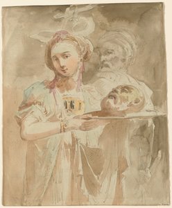 Salome met het hoofd van Johannes de Doper door Giuseppe Bernardino Bison