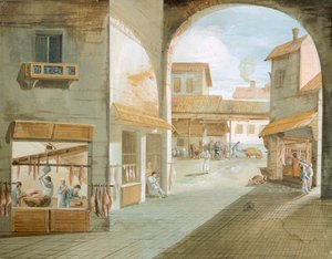 De slagerij, door Giuseppe Bernardino Bison (1762-1844), Italië door Giuseppe Bernardino Bison