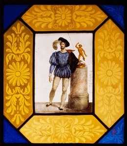De beeldhouwer Mauro Gandolfi verkleed als Giambologna door Giuseppe Bertini, Italië door Giuseppe Bertini