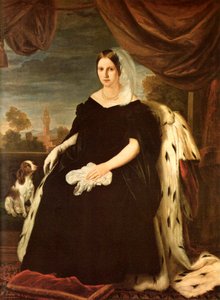 Portret van Maria Antonietta van Toscane door Giuseppe Bezzuoli