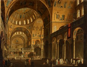 Het interieur van San Marco door Giuseppe Borsato
