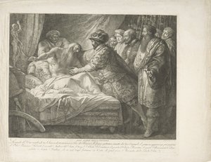 Koning Frans I bij de stervende Leonardo da Vinci