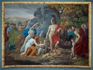 Theseus en de Minotaurus, door Giuseppe Cammarano