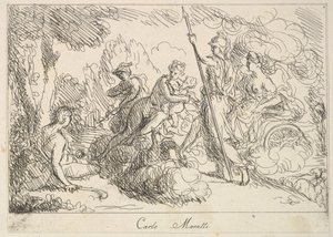 Gods en Godinnen in een landschap, 1740-1802