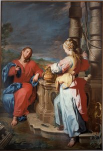 Jezus en de Samaritaan, ca. 1722 door Giuseppe Castiglione