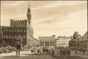 Piazza Signoria door Giuseppe Gherardi