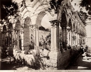 Klooster van de Kerk van San Giovanni degli Eremiti in Palermo door Giuseppe Incorpora