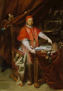Portret van Paus Benedictus XIV 1675-1758, 1740 door Giuseppe Maria Crespi
