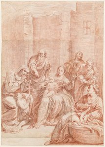 De Heilige Familie door Giuseppe Maria Crespi