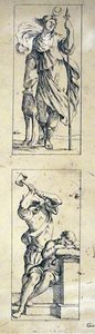 17e Eeuwse tarotkaarten door Giuseppe Maria Mitelli door Giuseppe Maria Mitelli