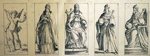 17e Eeuwse tarotkaarten door Giuseppe Maria Mitelli door Giuseppe Maria Mitelli