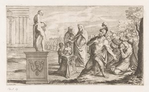 Aeneas offert aan Apollo