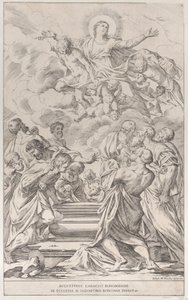 Plaat 2: de Hemelvaart van de Maagd, 1678 door Giuseppe Maria Mitelli