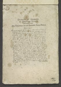 Titelprent met voorwoord en opdracht door Giuseppe Maria Mitelli