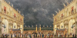 Italië, Florence, Festival bij Cascine ter ere van Ferdinand III van Lotharingen