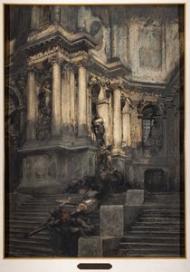 In de kathedraal door Giuseppe Mentessi