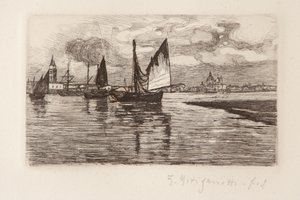 Boten in de lagune