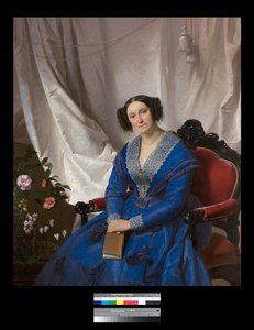 Portret van Enestina Gavazzi Pascal