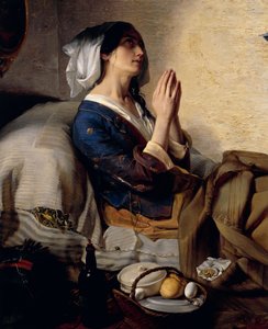 verlaten of gevallen vrouw