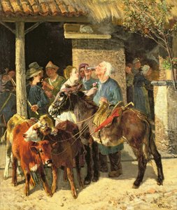 De kalfhandelaar door Giuseppe Palizzi