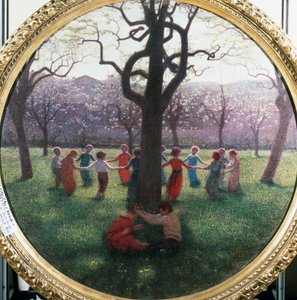 Lente-idylle door Giuseppe Pellizza da Volpedo