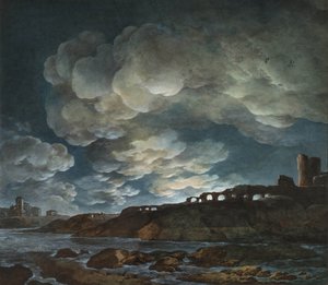 Volle maan boven de zee, 1800-1810