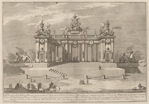 De School van Athene Arcades, voor het "Chinea" Festival door Giuseppe Pozzi after Giuseppe Palazzi