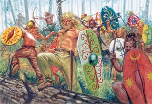 Horde van Duitse krijgers - Horde van Germaanse krijgers