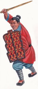 Zwaardvechter van het Zhao-leger door Giuseppe Rava
