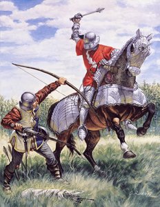 De Oorlog van de Twee Rozen (1455-1485): Slag tussen het Koninklijk Huis van York en het Koninklijk Huis van Lancaster door Giuseppe Rava