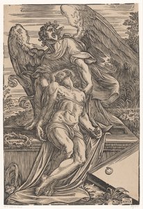 Engel met het lichaam van Christus door Giuseppe Scolari