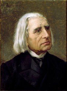 Portret van de Hongaarse componist en pianist Franz Liszt (1811-1886)