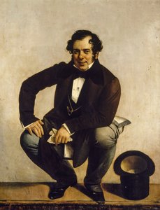 Zelfportret door Giuseppe Tominz (1790-1866) door Giuseppe Tominz