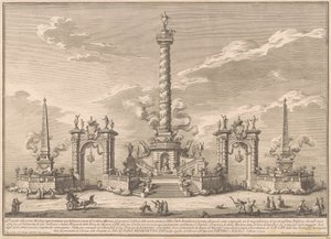 De Prima Macchina voor de Chinea van 1752: Een Deliziosa Verwijzend naar Villa Carl