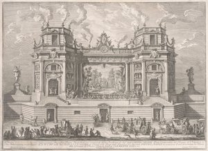 De Seconda Macchina voor de Chinea van 1761: Een Magnifiek Theater door Giuseppe Vasi
