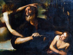 Het offer van Isaac door Giuseppe Vermiglio