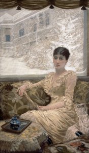 Winterdag door Giuseppe de Nittis