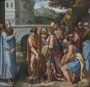 Jozef en zijn broers door Giuseppe della Porta Salviati