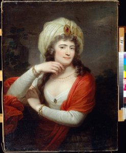 Portret van Alexandra Branicka (geboren Engelhardt) door Giuseppe or Josef Grassi