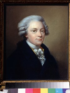 Portret van componist Wolfgang Amadeus Mozart