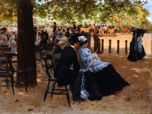 Op de renbaan door Giuseppe or Joseph de Nittis