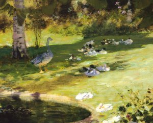 Ontbijt in de Tuin, detail door Giuseppe or Joseph de Nittis