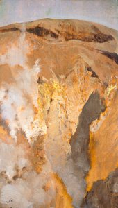 Fumarole van de Vesuvius, circa 1871 door Giuseppe or Joseph de Nittis