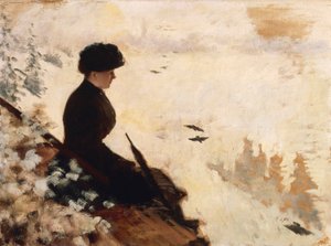 Sneeuweffect door Giuseppe or Joseph de Nittis